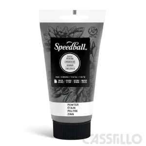 Casstillo Speedball Tinta Impresion Relieve Base Agua 75Ml Pewter