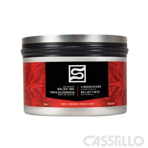 Casstillo Speedball Tinta Impresion Relieve Base Oleo 236Ml Rojo