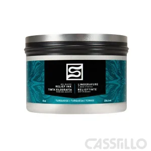 Casstillo Speedball Tinta Impresion Relieve Base Oleo 236Ml Turquoise