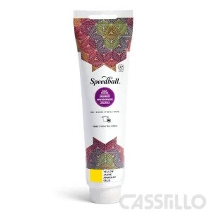 Casstillo Speedball Tinta Impresion Relieve Para Tela 150Ml Amarillo