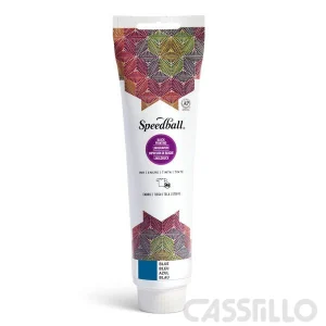 Casstillo Speedball Tinta Impresion Relieve Para Tela 150Ml Azul