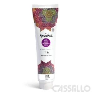 Casstillo Speedball Tinta Impresion Relieve Para Tela 150Ml Blanco