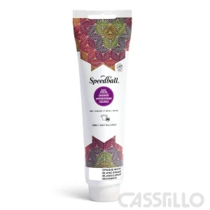Casstillo Speedball Tinta Impresion Relieve Para Tela 150Ml Opaque Blanco