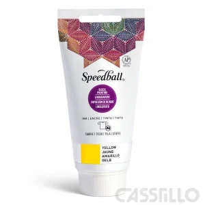 Casstillo Speedball Tinta Impresion Relieve Para Tela 75Ml Amarillo