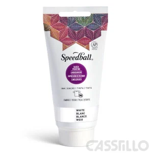 Casstillo Speedball Tinta Impresion Relieve Para Tela 75Ml Blanco
