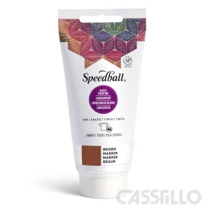 Casstillo Speedball Tinta Impresion Relieve Para Tela 75Ml Marron