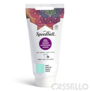 Casstillo Speedball Tinta Impresion Relieve Para Tela 75Ml Menta