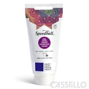 Casstillo Speedball Tinta Impresion Relieve Para Tela 75Ml Violeta
