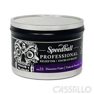 Casstillo Speedball Tinta Profesional De Impresion 236Ml Dioxazine Violeta