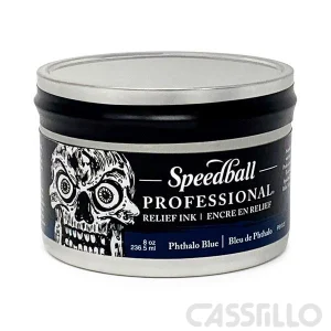 Casstillo Speedball Tinta Profesional De Impresion 236Ml Phthalo Azul