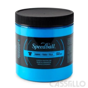 Casstillo Tinta Serigrafia Speedball 237 Ml Azul Fluo