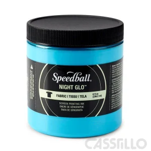 Casstillo Tinta Serigrafia Speedball 237 Ml Night Glo Azul Uc41261