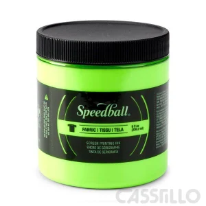 Casstillo Tinta Serigrafia Speedball 237 Ml Verde Fluo