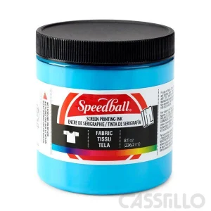Casstillo Tinta Serigrafia Speedball 8 Oz Azul Claro