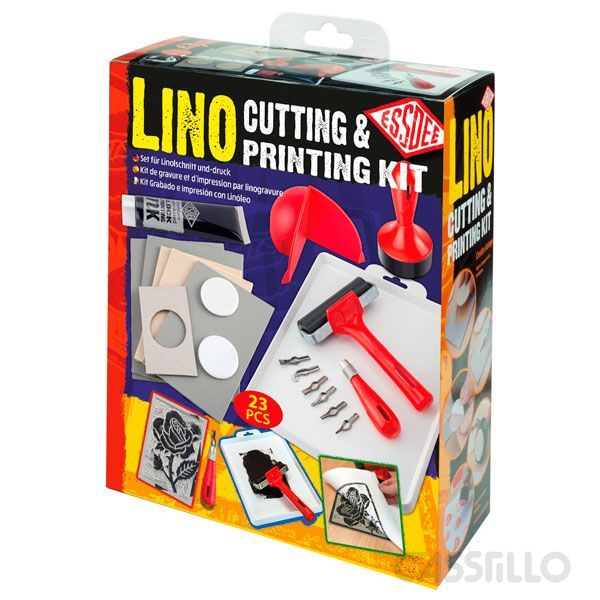 Casstillo-Essdee-L5Pkr-Lino-Cutting-Y-Printing-Kit Curtting Y Printing Lino Essdee L5Pkr Set De 23 Piezas - Imagen 1