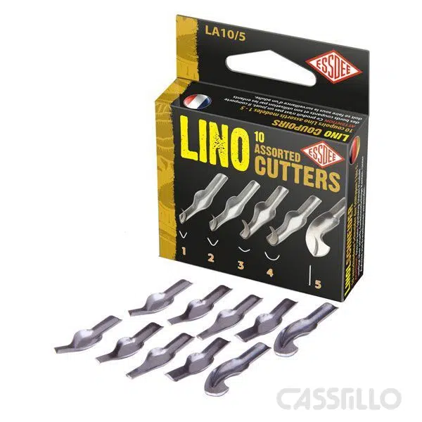Casstillo-Essdee-La10-5-Lino-Cutters-Surtido-Estilos-1-A-5-X2 Cutters Lino Surtido Estilo 2 X 1 A 5 Essdee La10-5 - Imagen 1