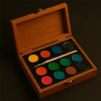 Boîte de peinture aquarelle