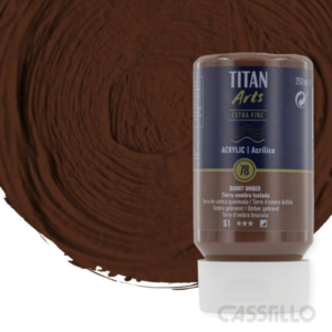 Casstillo Acrilico Extra Fino Titan 250 Ml Tierra Sombra Tostada