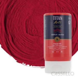 Casstillo Acrilico Titan Extra Fino 250Ml Rojo Titan Oscuro Serie 3