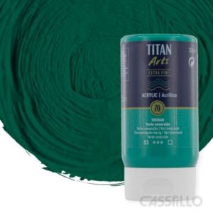 Casstillo Acrilico Titan Extra Fino 250Ml Verde Esmeralda Serie 3