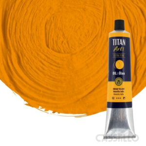 Casstillo Oleo Titan Amarillo Indio N25 Tubo 200 Ml