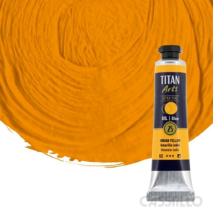 Casstillo Oleo Titan Amarillo Indio Tubo N25 20 Ml