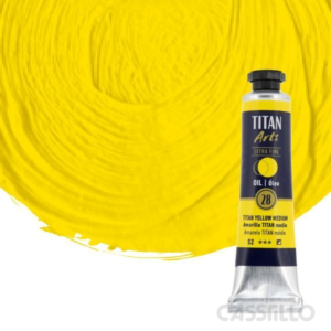 Casstillo Oleo Titan Amarillo Titan Medio Tubo N 28 20 Ml