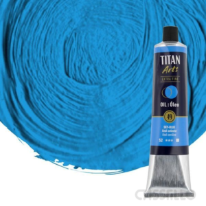 Casstillo Oleo Titan Azul Celeste N49 Tubo 200 Ml