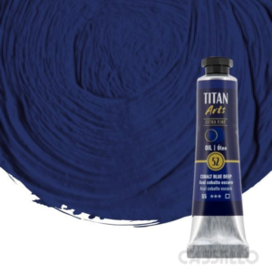 Casstillo Oleo Titan Azul Cobalto Oscuro Tubo N 52 20 Ml