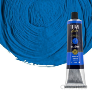 Casstillo Oleo Titan Azul Cyan N55 Tubo 200 Ml
