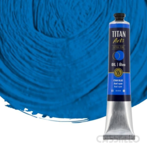 Casstillo Oleo Titan Azul Cyan N55 Tubo 60 Ml