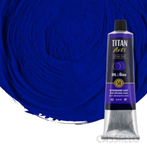 Casstillo Oleo Titan Azul Ultramar Claro N54 Tubo 200 Ml