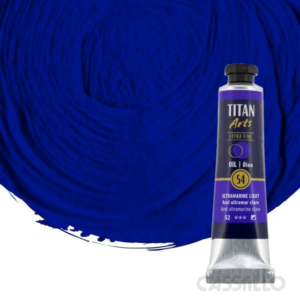Casstillo Oleo Titan Azul Ultramar Claro Tubo N 54 20 Ml