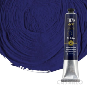Casstillo Oleo Titan Azul Ultramar Oscuro N56 Tubo 60 Ml