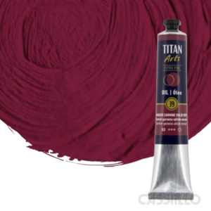 Casstillo Oleo Titan Carmin Garanza Solido Oscuro N 39 Tubo 60 Ml