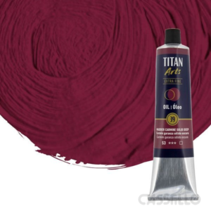 Casstillo Oleo Titan Carmin Garanza Solido Oscuro N39 Tubo 200 Ml