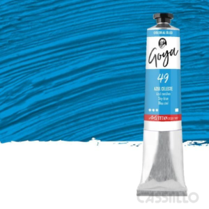 Casstillo Oleo Titan Goya 200 Ml Color Azul Celeste