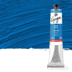 Casstillo Oleo Titan Goya 200 Ml Color Azul Cyan