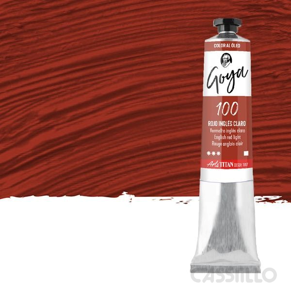 Oleo Goya Titan Rojo Ingles Claro 100 Tubo 200 Ml - Imagen 1