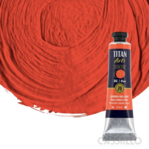 Casstillo Oleo Titan Rojo Cadmio Claro Tubo N 20 20 Ml