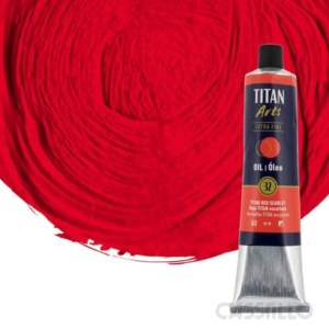 Casstillo Oleo Titan Rojo Titan Escarlata N32 Tubo 200 Ml