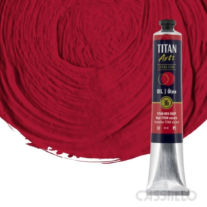 Casstillo Oleo Titan Rojo Titan Oscuro N 36 Tubo 60 Ml