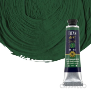 Casstillo Oleo Titan Verde Cinabrio Oscuro Tubo N 91 20 Ml