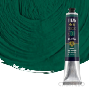 Casstillo Oleo Titan Verde Esmeralda N70 Tubo 60 Ml