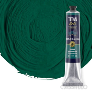 Casstillo Titan Acrilico Extra Fino 60 Ml Verde Esmeralda