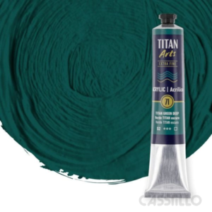 Casstillo Titan Acrilico Extra Fino 60 Ml Verde Titan Oscuro