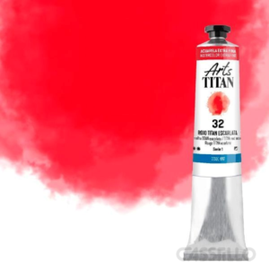 Casstillo Titan Acuarela Extra Fina 20Ml Rojo Escarlata Titan