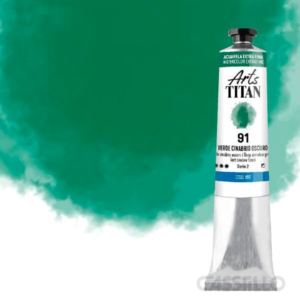 Casstillo Titan Acuarela Extra Fina 20Ml Verde Cinabrio Oscuro