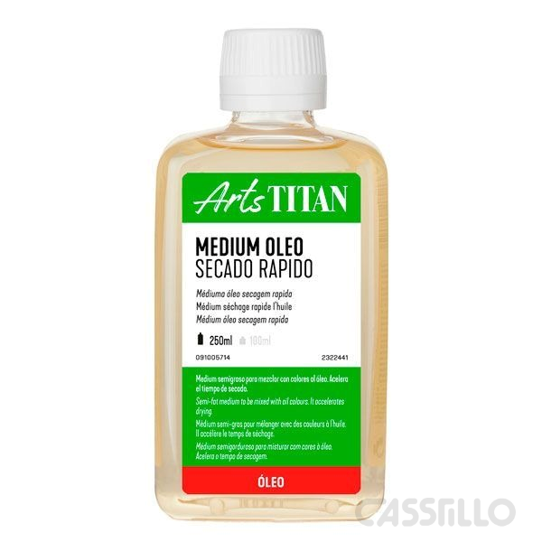 Casstillo-Titan-Medium-Oleo-Secado-Rapido-250-Ml Medium Secado Rapido Botella 250 Ml Titan Arts - Imagen 1