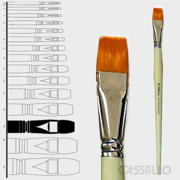 Casstillo-Titan-Pincel-Toray-Plano-2594-20 Pincel Titan Toray Plano 2594/20 - Imagen 1